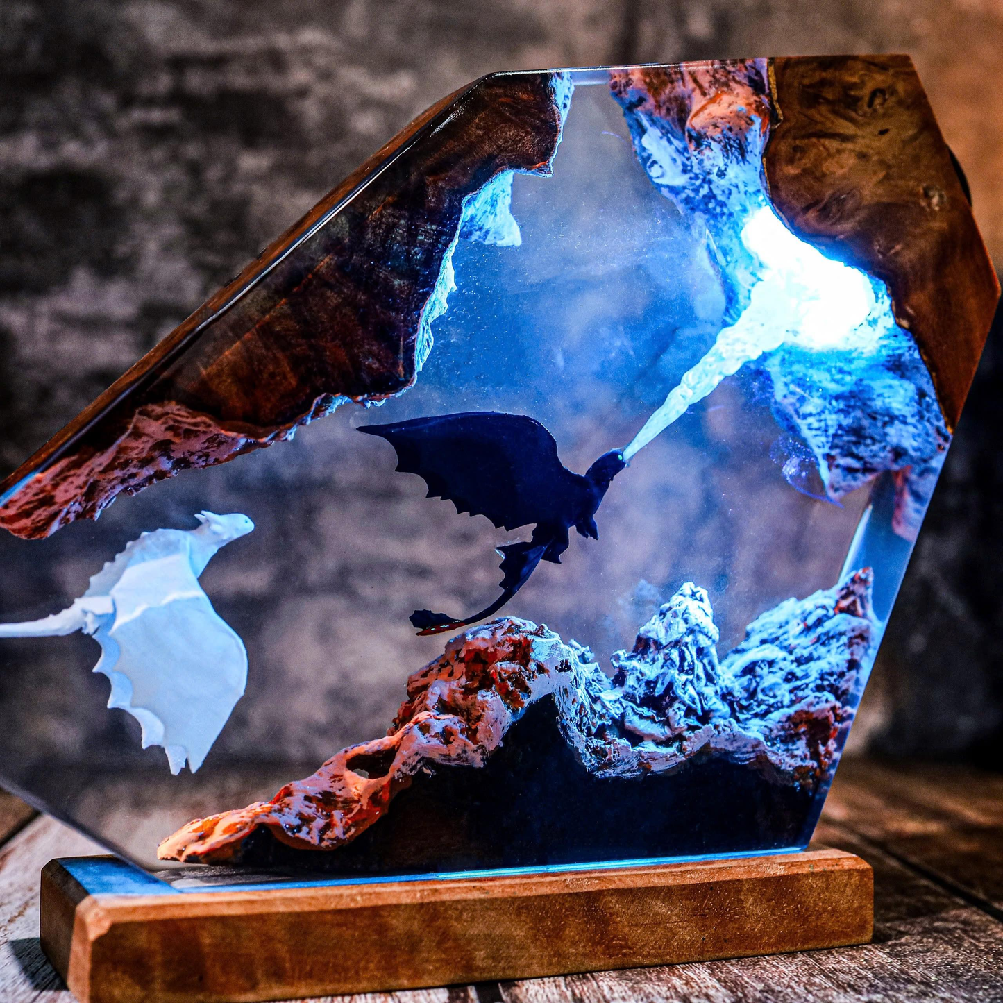 Toothless Resin Lamp