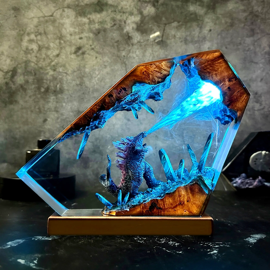Godzilla Resin Lamp
